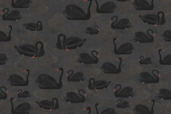 Cygne, Noir - Rebel Walls