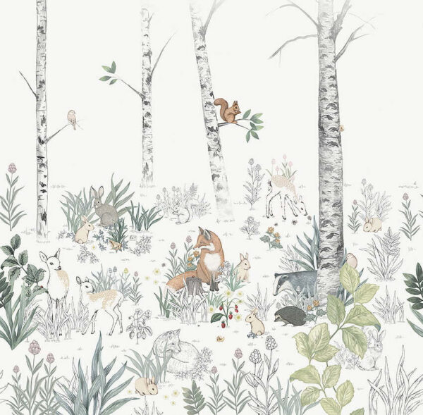 Magic Forest Mural - Boråstapeter