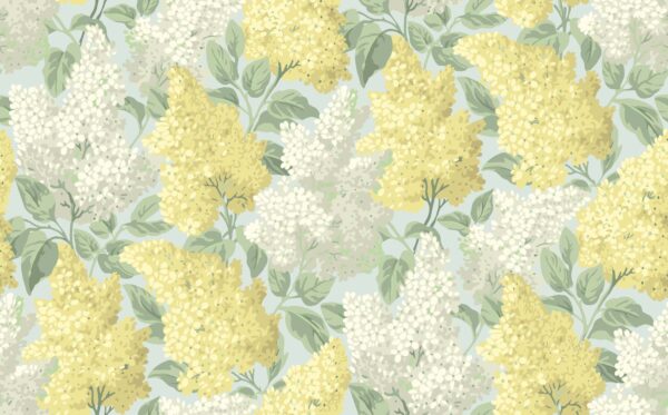 Lilac, Lemon & Soft Olive on Sea Foam - Cole & Son
