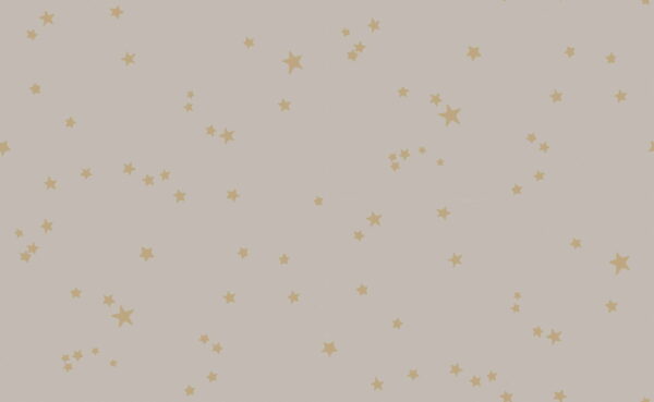 Stars, Metallic Gold on Taupe - Cole & Son