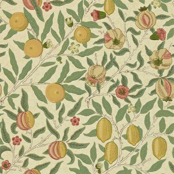 Fruit, Beige/Gold/Coral - Morris & Co