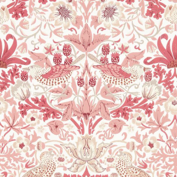 Simply Strawberry Thief Madder - Morris & Co