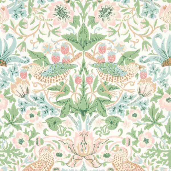 Simply Strawberry Thief Cochineal Pink - Morris & Co