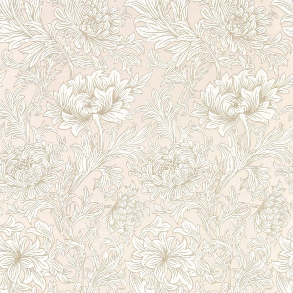 Chrysanthemum Toile Cochineal Pink - Morris & Co