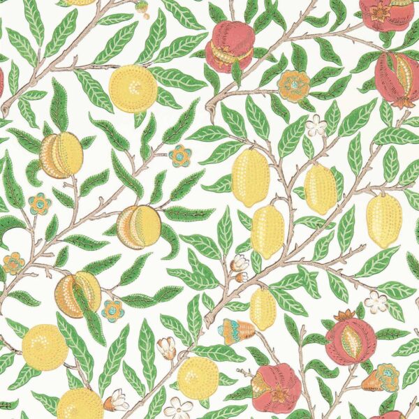 Fruit Leaf Green/Madder - Morris & Co