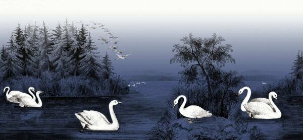 Swan Lake, Nightfall - Rebel Walls