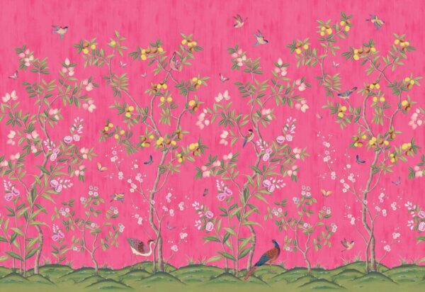Chinoiserie Chic, Fuchsia - Rebel Walls