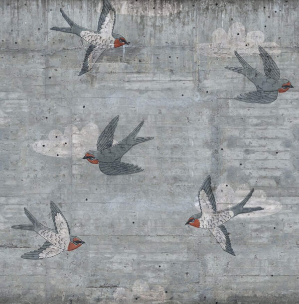 Concrete Art, Swallow - Rebel Walls
