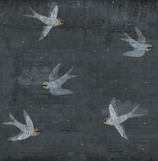 Concrete Art, Night Swallow - Rebel Walls