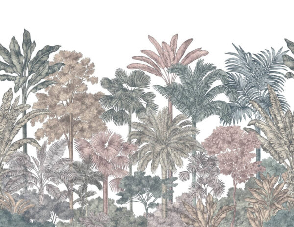 Tropical Bellewood, Bubblegum - Rebel Walls