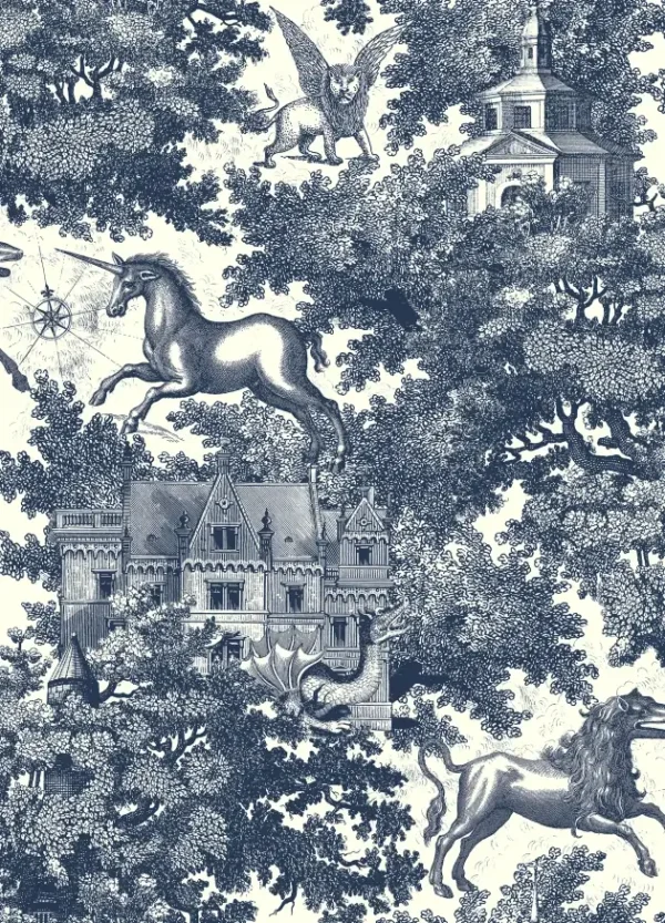 Fairy Tale Castle Blue - Rebel Walls