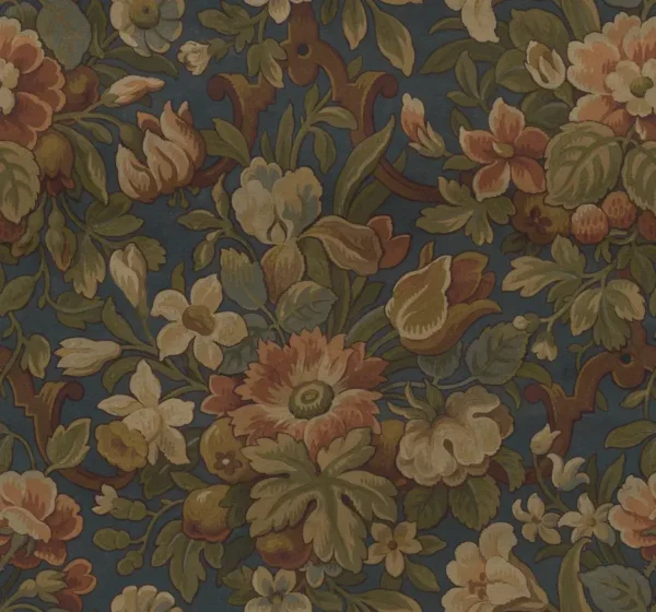 Vintage Garden Blue - Rebel Walls
