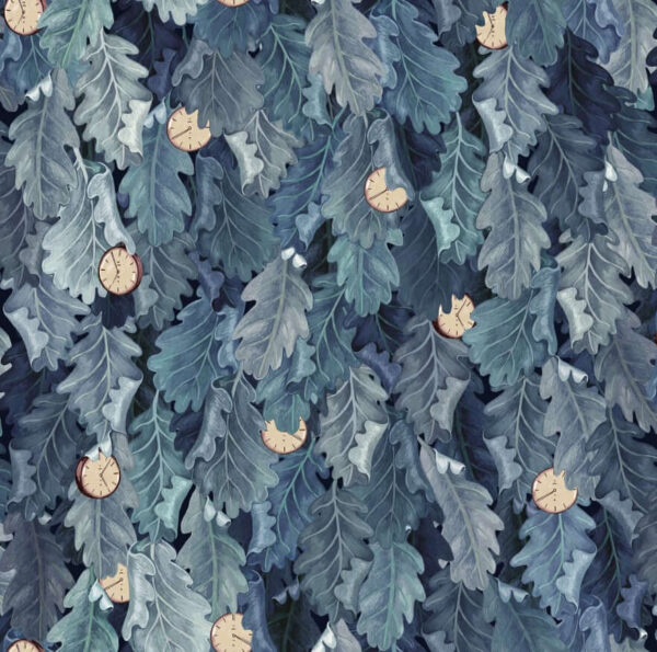 No Time to Waste Blue - Rebel Walls