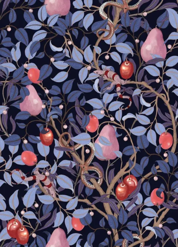 Fruit Garden Lilac - Rebel Walls