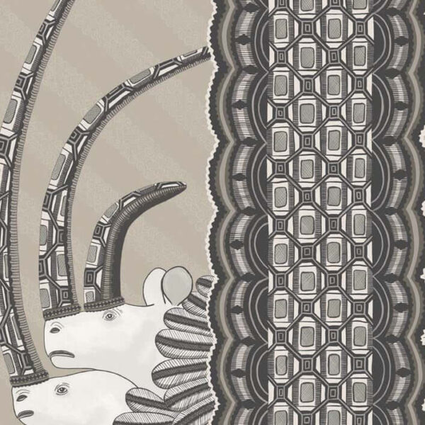 Jabu, Soot on Taupe - Cole & Son