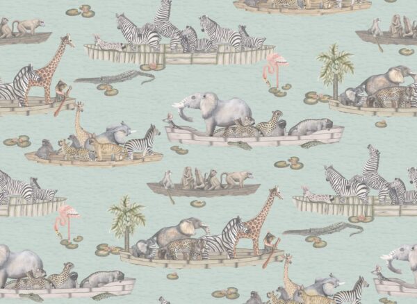 Zambezi, Multi on Seafoam - Cole & Son