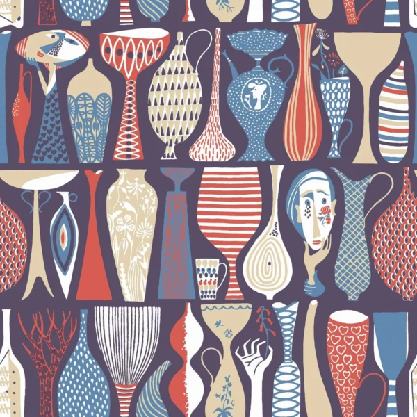 Stig Lindberg Pottery - Boråstapeter