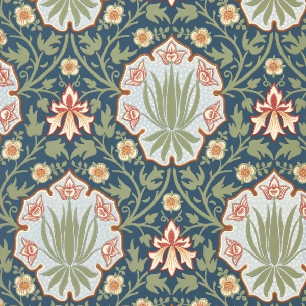 Iris & Rose, Indigo/Thyme - Morris & Co
