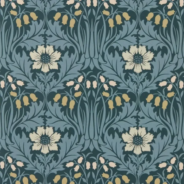 Woodbell & Anemone, Indigo - Morris & Co