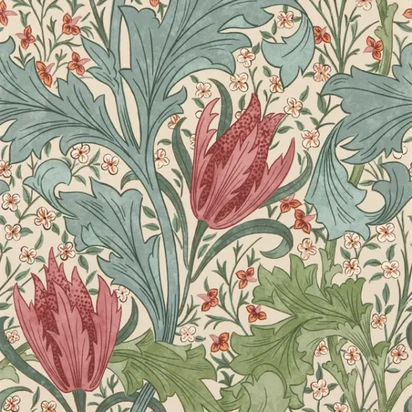 Lent Lily, Plum/Bayleaf - Morris & Co