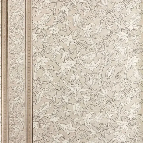 Etched Scrolling Tulip, Parchment - Morris & Co
