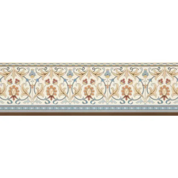 Ornamental Frieze, Linen/Woad - Morris & Co