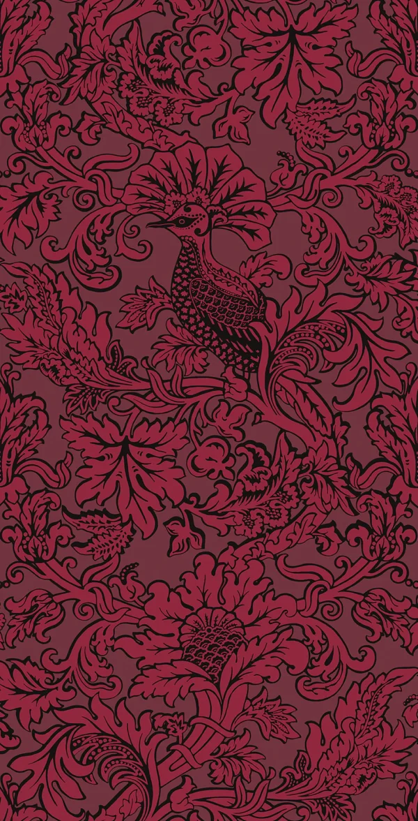 Balabina, Red on Crimson - Cole & Son