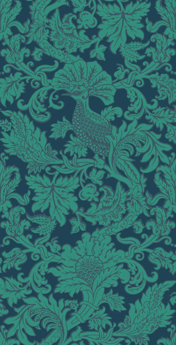 Balabina, Teal on Midnight - Cole & Son