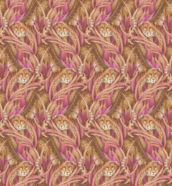Cheetah Prowl, Cerise - Cole & Son