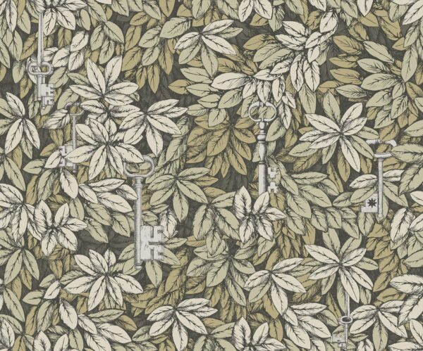Chiavi Segrete Metallic Gilver & Metallic Gold - Cole & Son