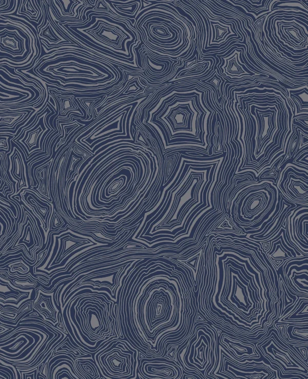 Malachite Midnight & Metallic Silver - Cole & Son