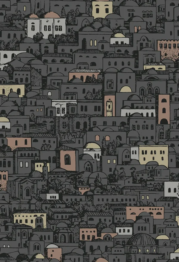 Mediterranea Charcoal & Metallics - Cole & Son