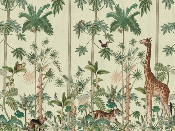 Giraffe's Stroll, Sunny - Rebel Walls