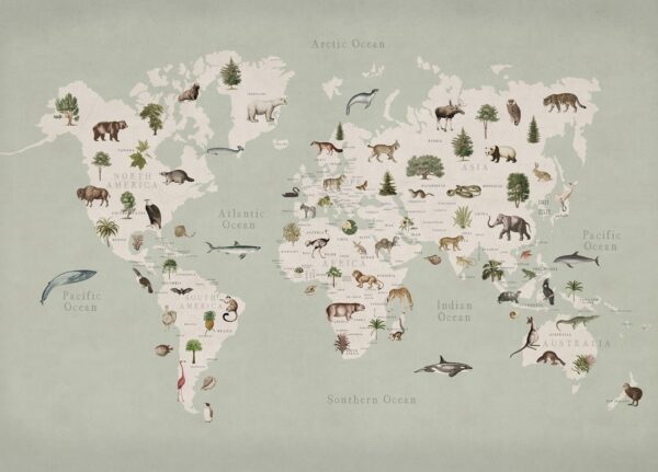Animal World, Mint - Rebel Walls