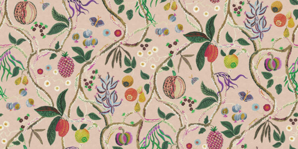 Tree of Life Mural, Pink - Sandberg