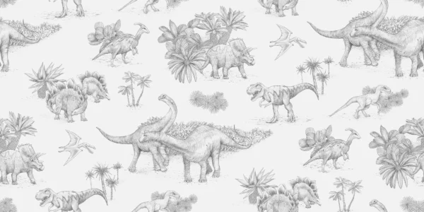 Dinosaurs Svartvitt - Borås (m2verð)